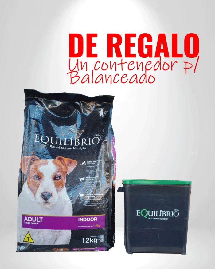 Equilibrio Perro Adulto Raza Pequeña 12kg - Regalo 1 Contenedor