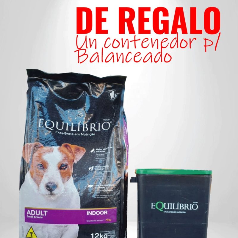 Equilibrio Perro Adulto Raza Pequeña 12kg - Regalo 1 Contenedor