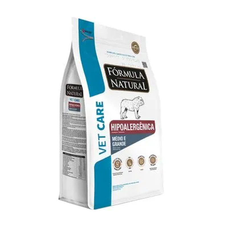 Formula Natural Vet Care Hipoalergénica Perros Medio y Grande 2Kg.