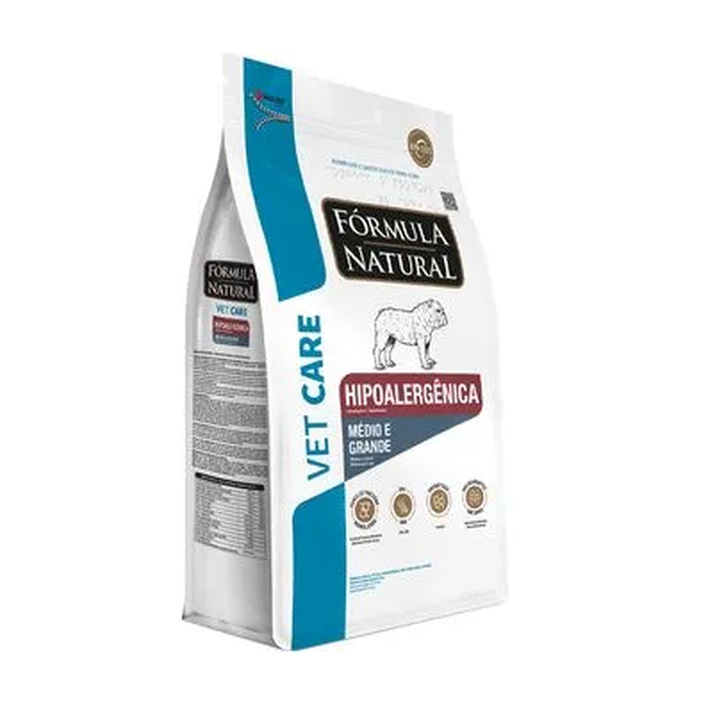Formula Natural Vet Care Hipoalergénica Perros Medio y Grande 2Kg.