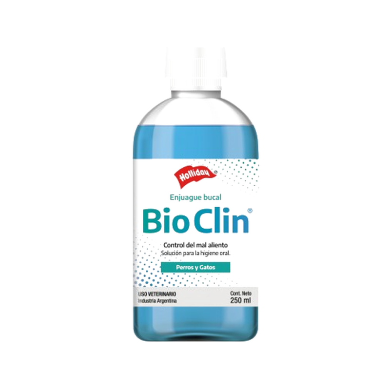 BioClin Enjuague Bucal 250ml — Control del Mal Aliento para Perros y Gatos | Holliday