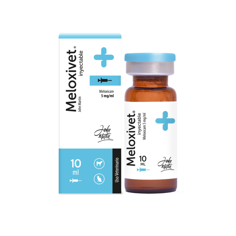 Meloxivet Inyectable 5mg/ml 10ml — Antiinflamatorio para Perros y Gatos | John Martin