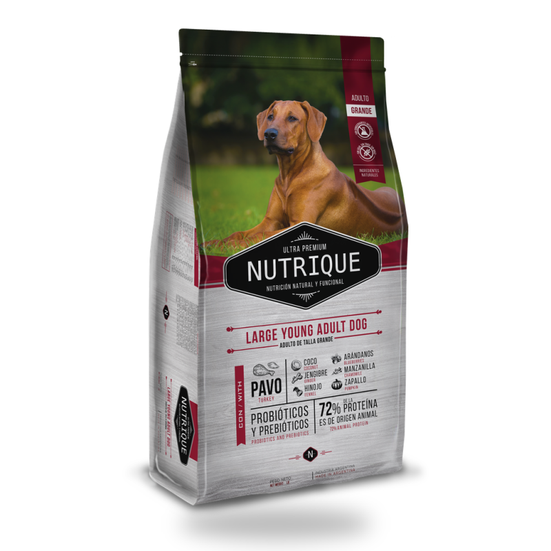 Nutrique Large Adulto * 15kg — Alimento con Pavo para Perros Raza Grande | Vitalcan