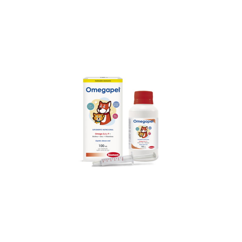Omegapel 100 mL — Omega 3,6,9 para Pelaje Sano en Perros y Gatos | Biomont
