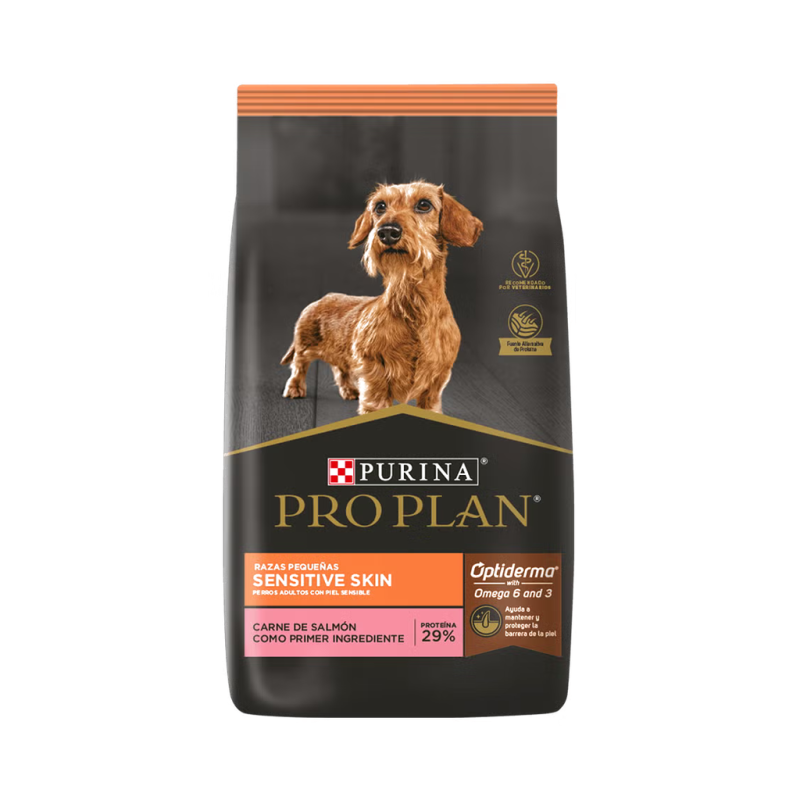 Pro Plan Sensitive Skin Razas Peq * 3kg — Alimento con Salmón | Purina