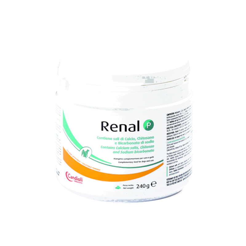 Renal P Polvo 240g — Soporte Renal para Perros y Gatos | Candioli