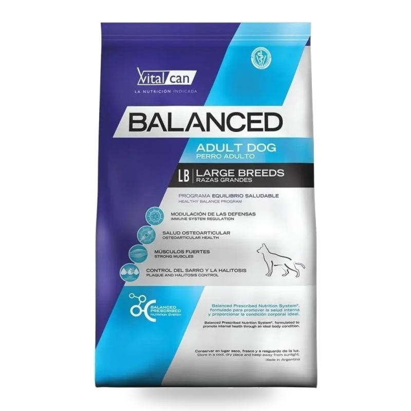 Vitalcan Balanced Adult Dog Large Breeds 20kg — Salud Osteoarticular - Vitalcan