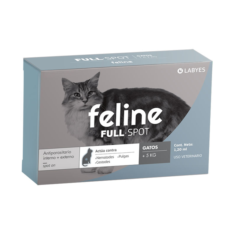 Feline Full Spot Labyes — Antiparasitario Interno y Externo para Gatos +5kg