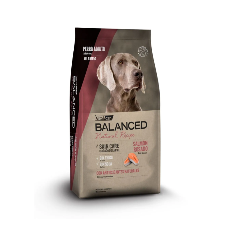 Vitalcan Balanced Natural Recipe Salmón Rosado para Perro Adulto All Breeds * 15kg